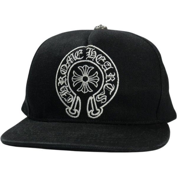 Size フリー CHROME HEARTS クロム ハーツ BSBL CAP BLACK キャップ 黒 品-良い