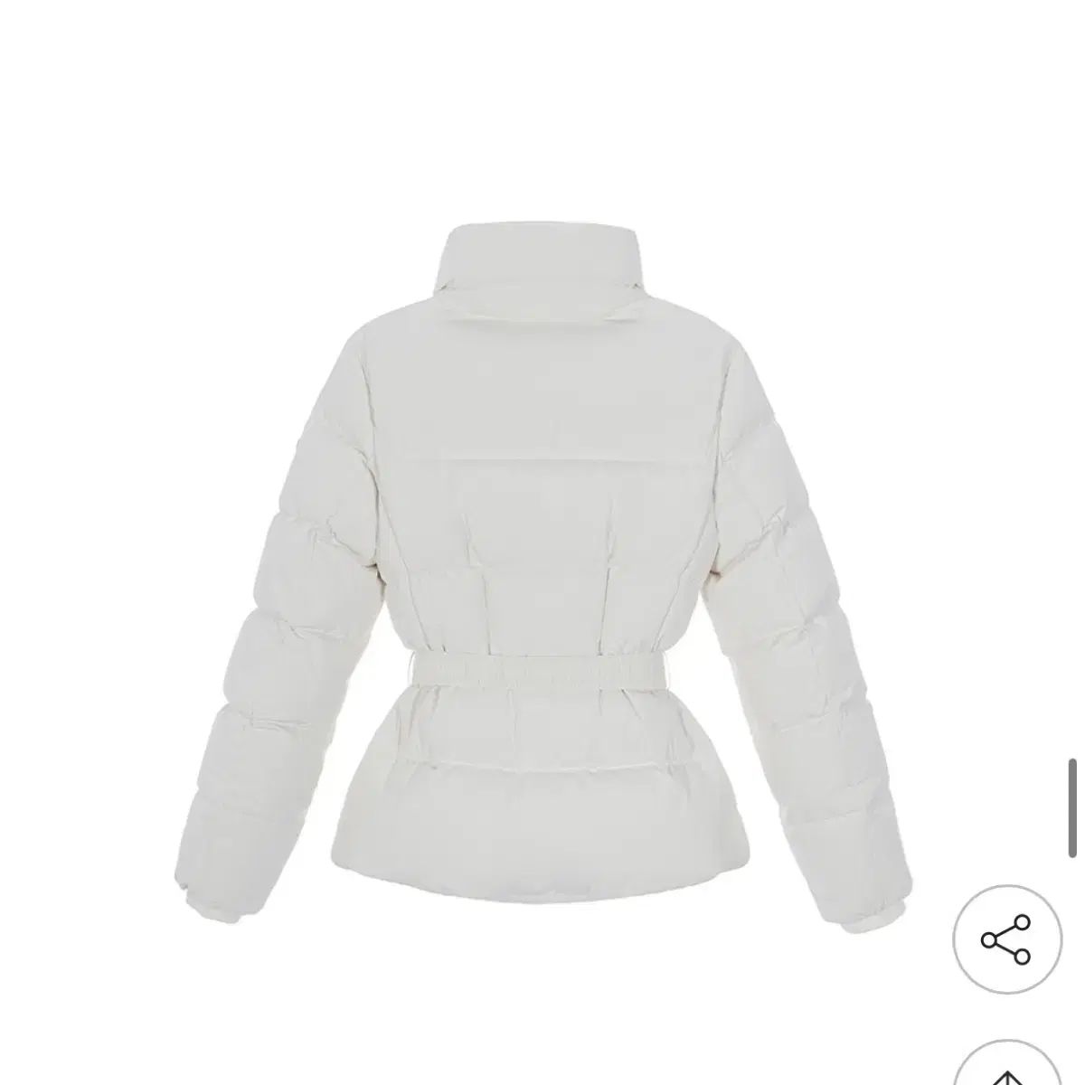 GUESS レディース ボディコンシャス ベルト付き ダウン アウター