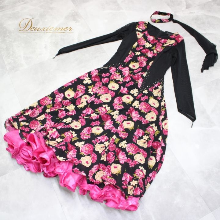 社交ダンス 衣装 スタンダード ドレス ワンピース パーティ衣装 prima