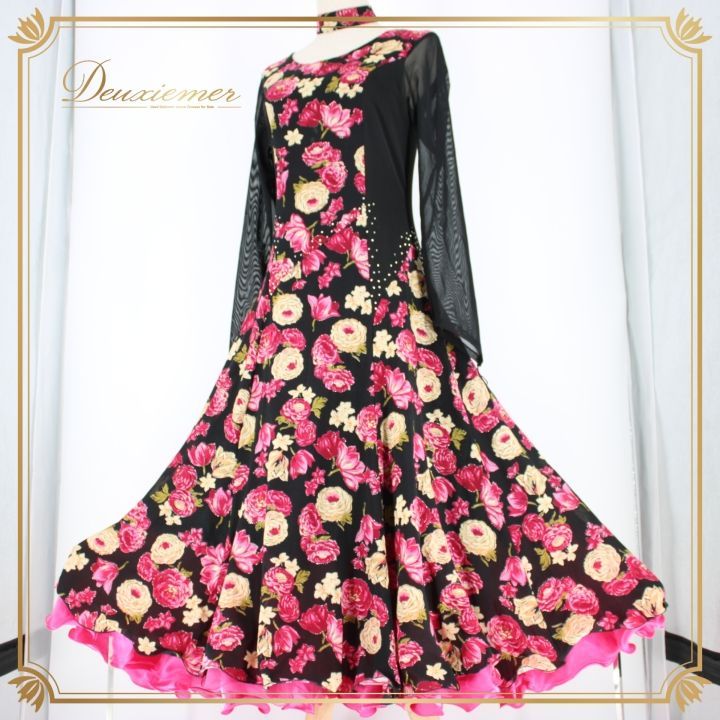 社交ダンス 衣装 スタンダード ドレス ワンピース パーティ衣装 prima