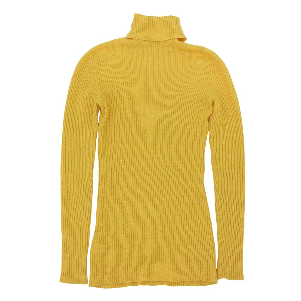 グッチ GUCCI 355817 カシミア タートルネック トップス M 黄色 レディース リブニット