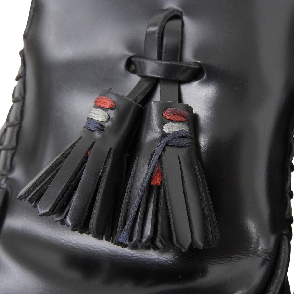 ボックスカーフレザー タッセル