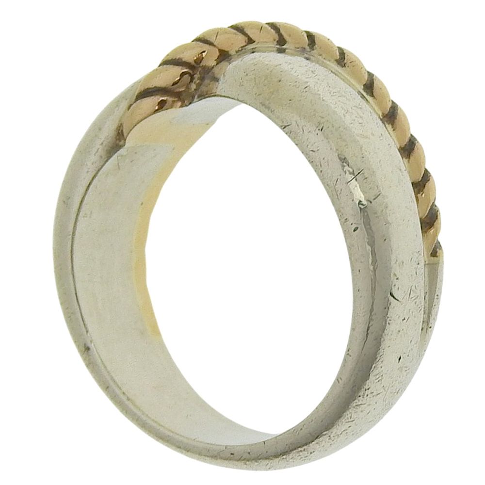 スタージュエリー STAR JEWELRY アイテム ツイスト シルバー925 ロープ K 14 コンビ ピンキーリング 4号 指輪 14金 レディース 旅 オフィス