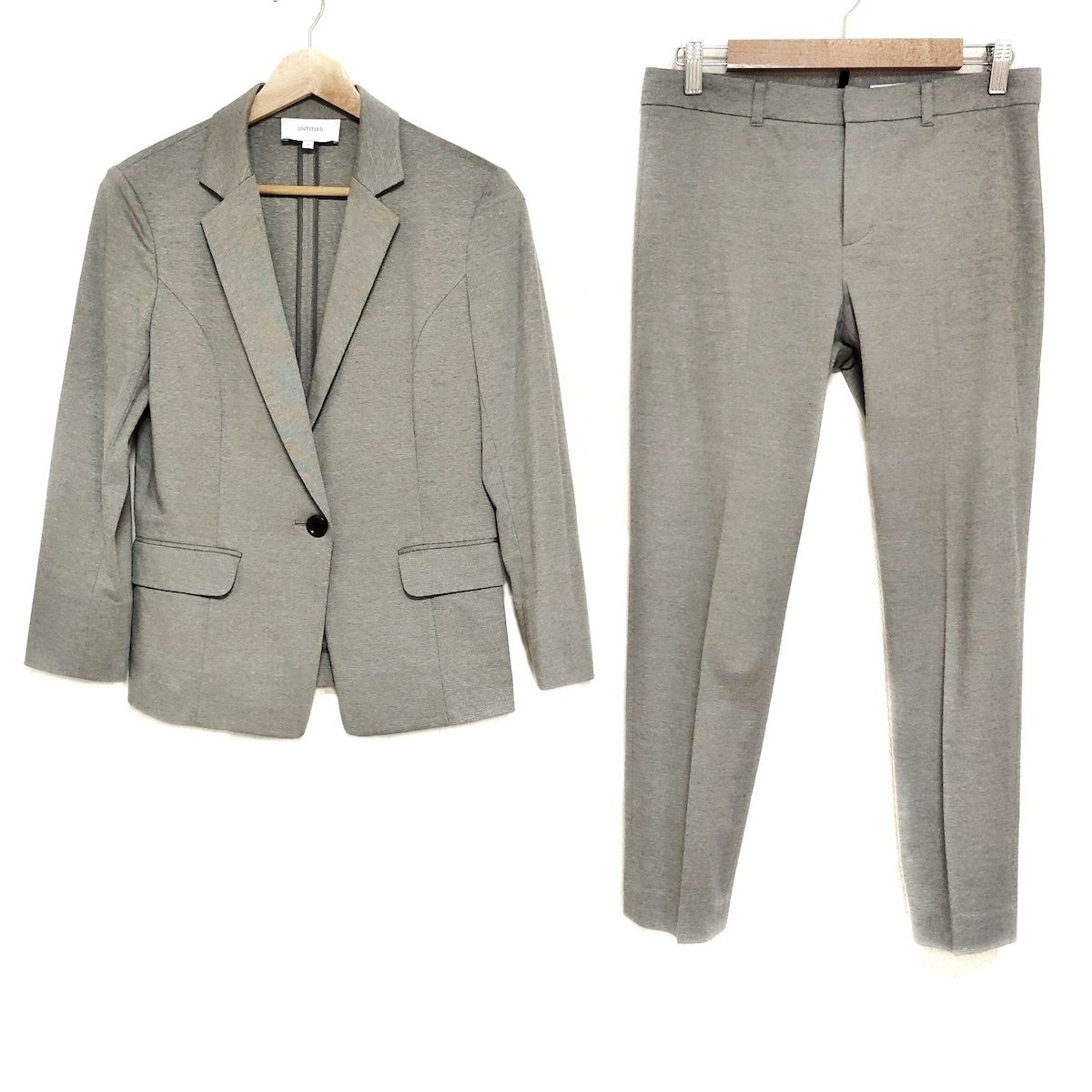 UNTITLED アンタイトル レディースパンツスーツ レディース グレー 薄手