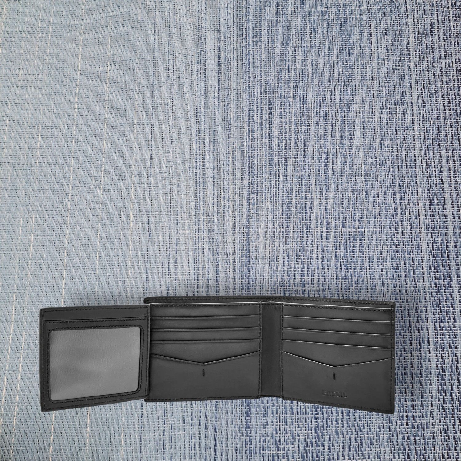 Fossil フォッシル 二つ折り財布 折りたたみ財布 財布 アレン RFID レザー トラベラー ブラック