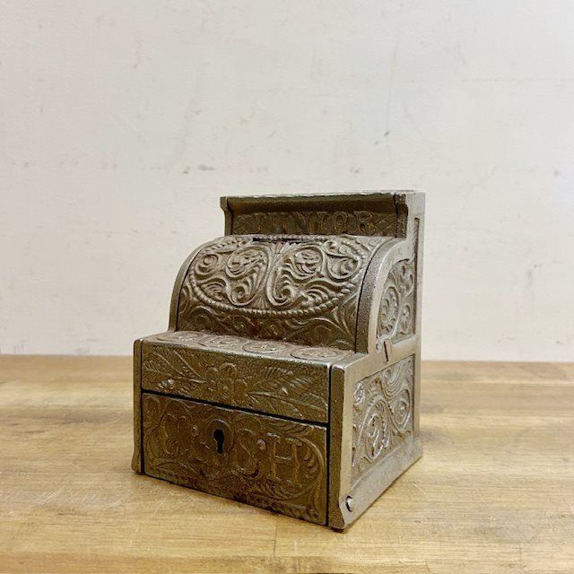 アメリカ ヴィンテージ コインバンク レジスター ピギーバンク 貯金箱 アメリカン雑貨 アンティーク 店舗什器 店舗備品 B 4948