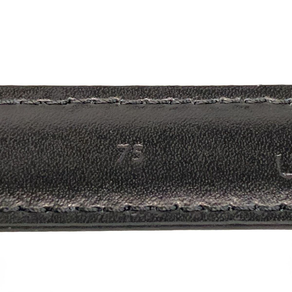  CELINE セリーヌ ベルト 75 - 黒×ゴールド レザー ベルト 小物