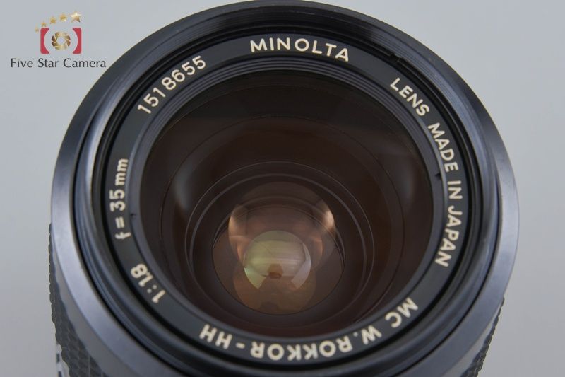 MINOLTA ミノルタ MC W ROKKOR HH 35 mm f 1 8 単焦点レンズ