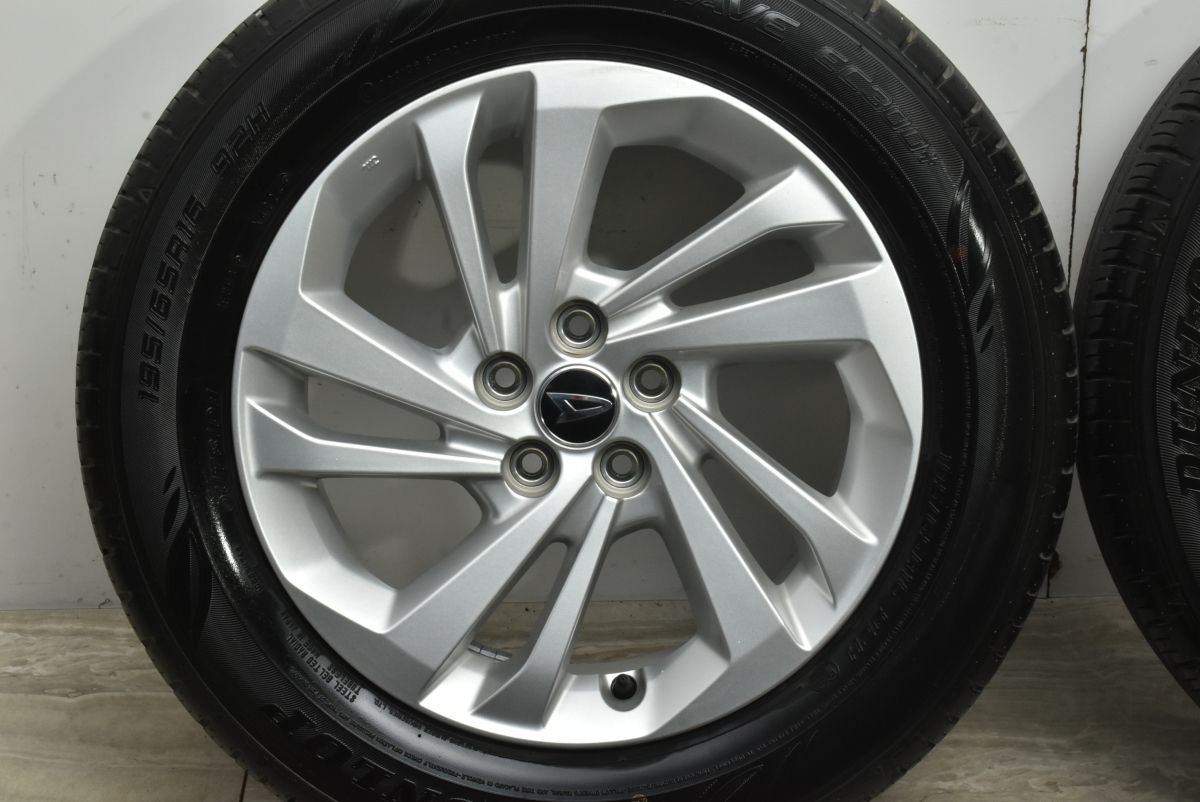  ダイハツ ロッキー ハイブリッド 16 in 6 J 40 PCD 100 ダンロップ エナセーブ EC 300 195 65 R ライズ 流用 16インチ タイヤ ホイールセット