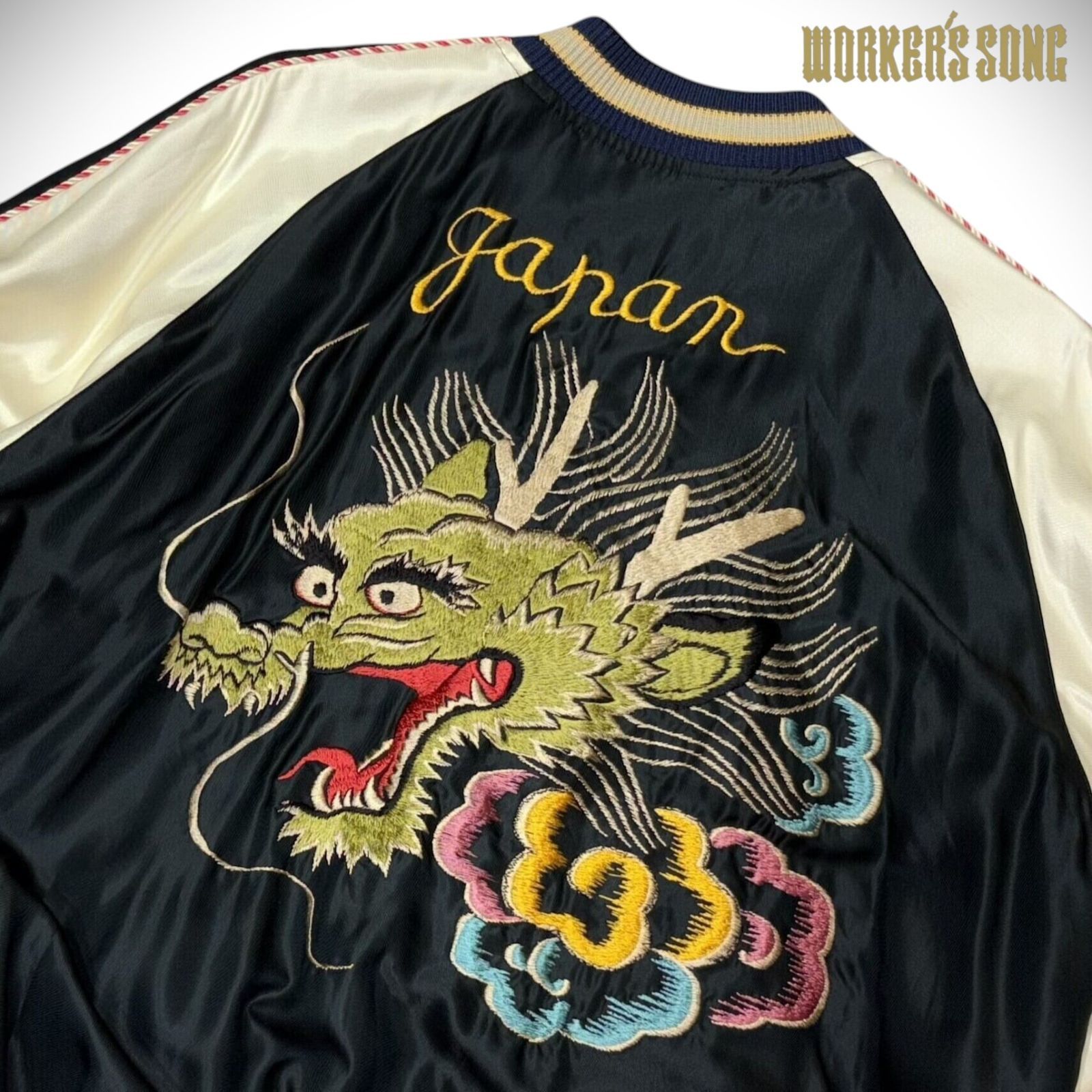 テーラー東洋 スカジャン ドラゴン ヘッド ジャパンマップ アメカジ