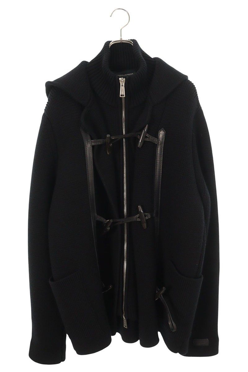 ディースクエアード S74HA0329 ヘビーニットダッフルコート メンズ XL