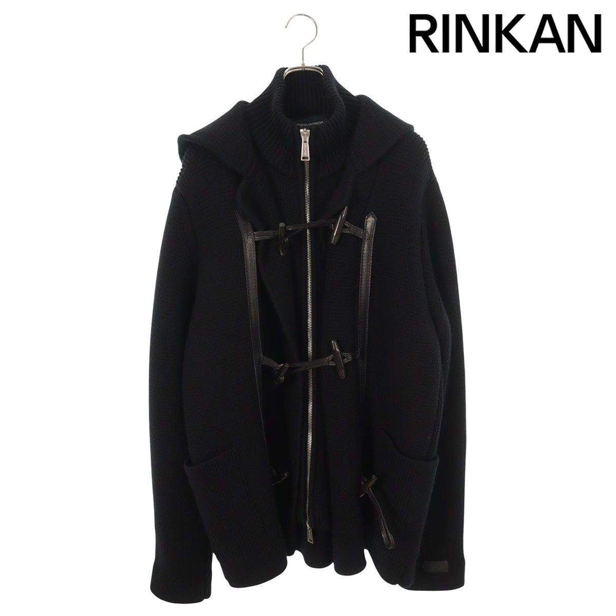 ディースクエアード S74HA0329 ヘビーニットダッフルコート メンズ XL
