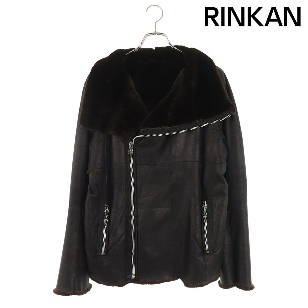 クロムハーツ ×リックオウエンス Rick Owens ムートンレザージャケット