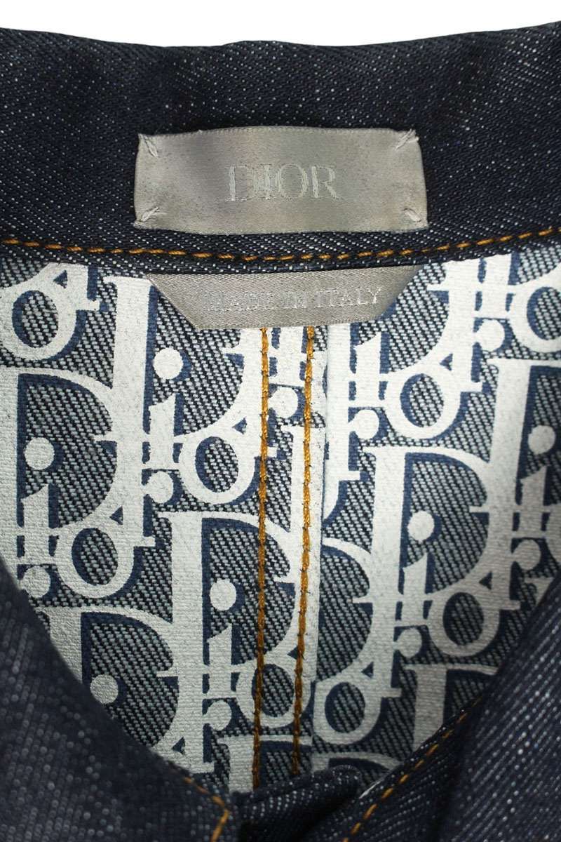 ディオール 033D490A226X 裏地オブリークデニムジャケット メンズ 46