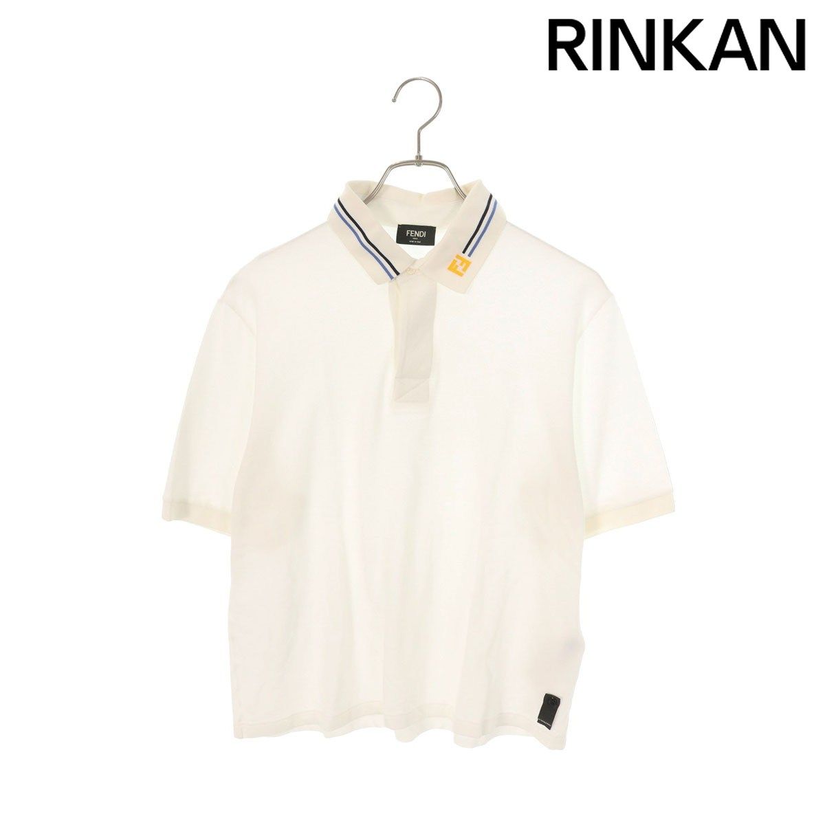 フェンディ FAF 708 AQ 2 H ゴルフポロ半袖ポロシャツ メンズ S