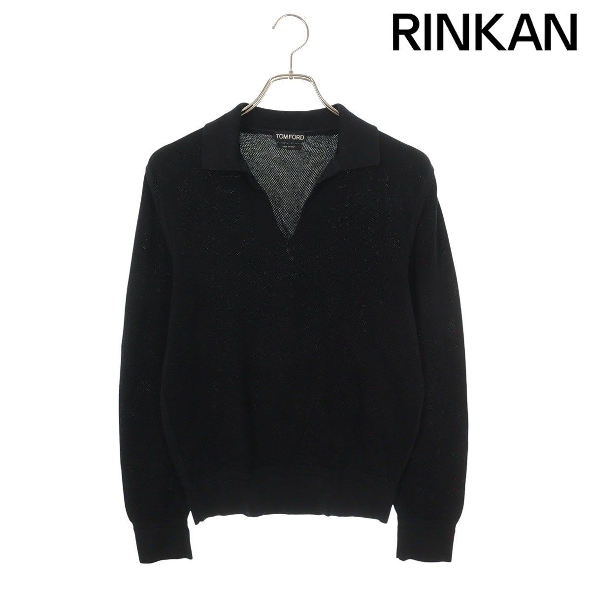 トムフォード TFK 132 ポロ長袖カットソー メンズ 46