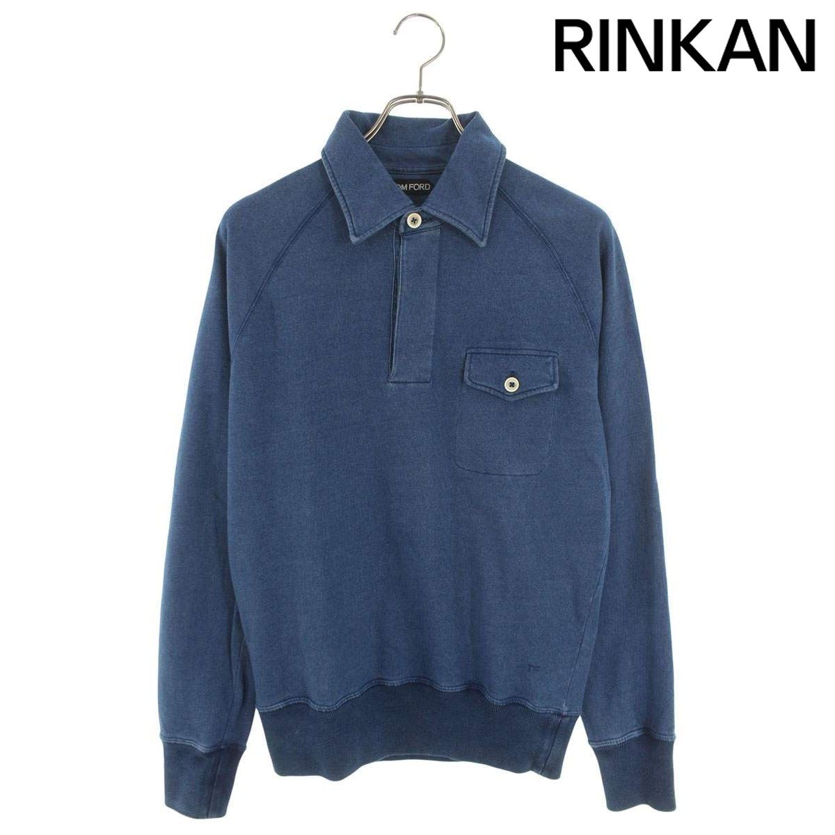 トムフォード TFJ 837 コットンポロ長袖カットソー メンズ 46