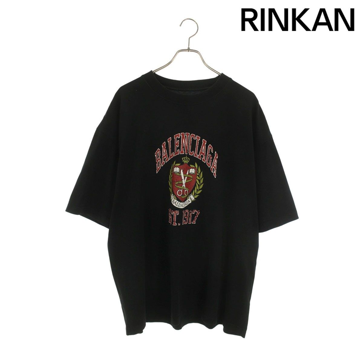 バレンシアガ tシャツ BALENCIAGA バレンシアガ 20SS 612966 TIV24 1070 BALENCIAGA CREW