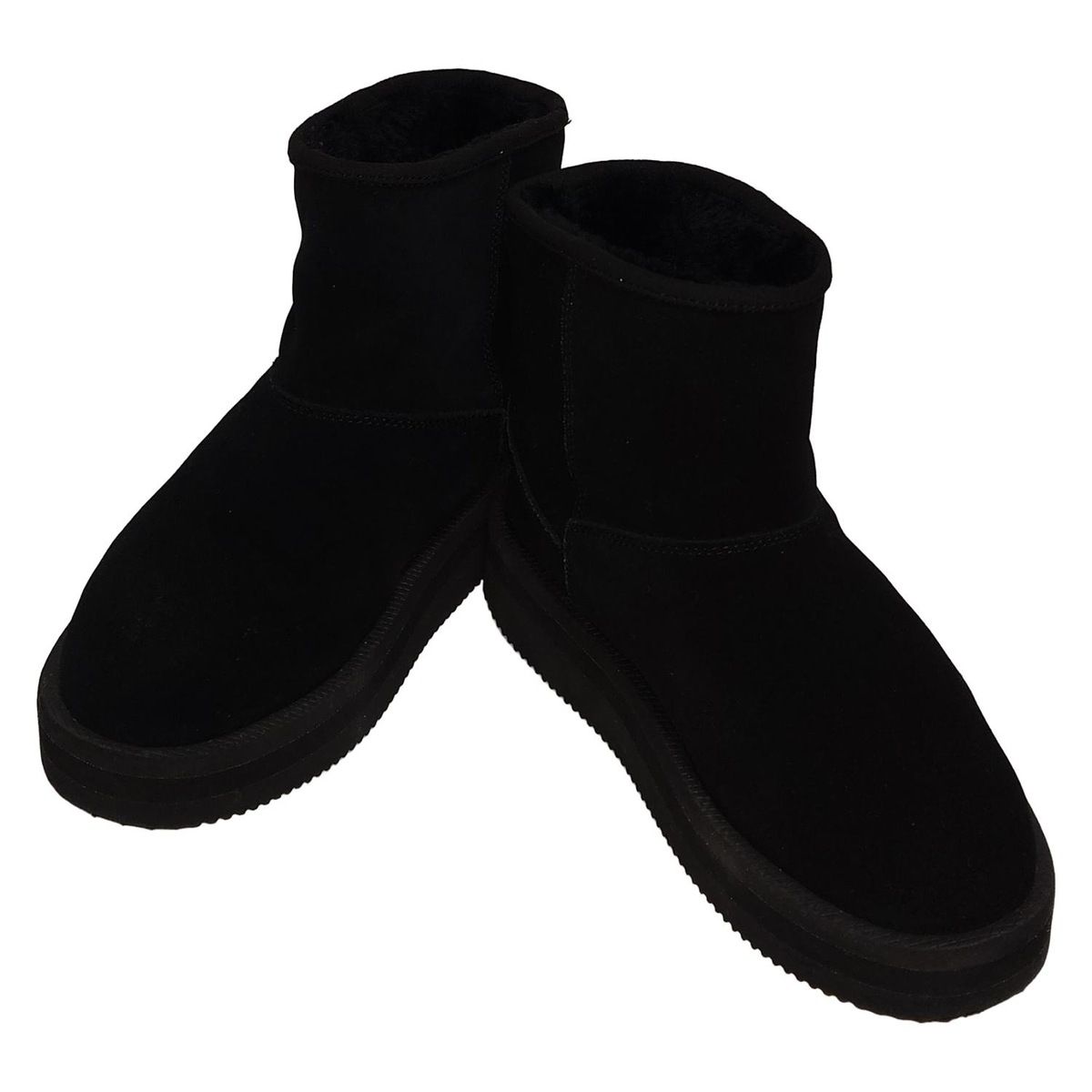 suicoke スイコック ショートブーツ 23 レディース - 黒 ムートン