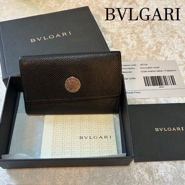 新品未使用 BVLGARI ブルガリ ロゴクリップ グレインレザー キーケース BVLGARI - 新品未使用 BVLGARI ブルガリ ロゴクリップ グレインレザー