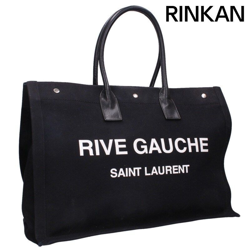 サンローランパリ 499290 RIVE GAUCHE プリント キャンバストートバッグ メンズ
