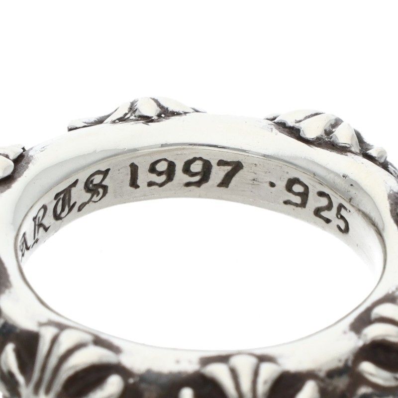 クロムハーツ CROSS BAND/クロスバンド シルバーリング メンズ 14号