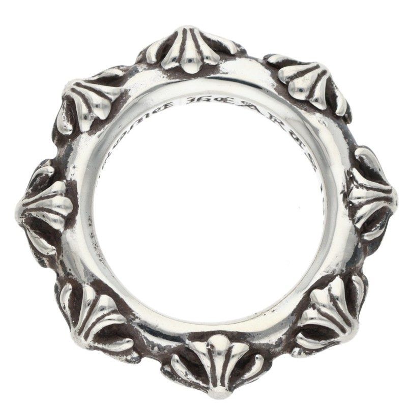 クロムハーツ CROSS BAND/クロスバンド シルバーリング メンズ 14号