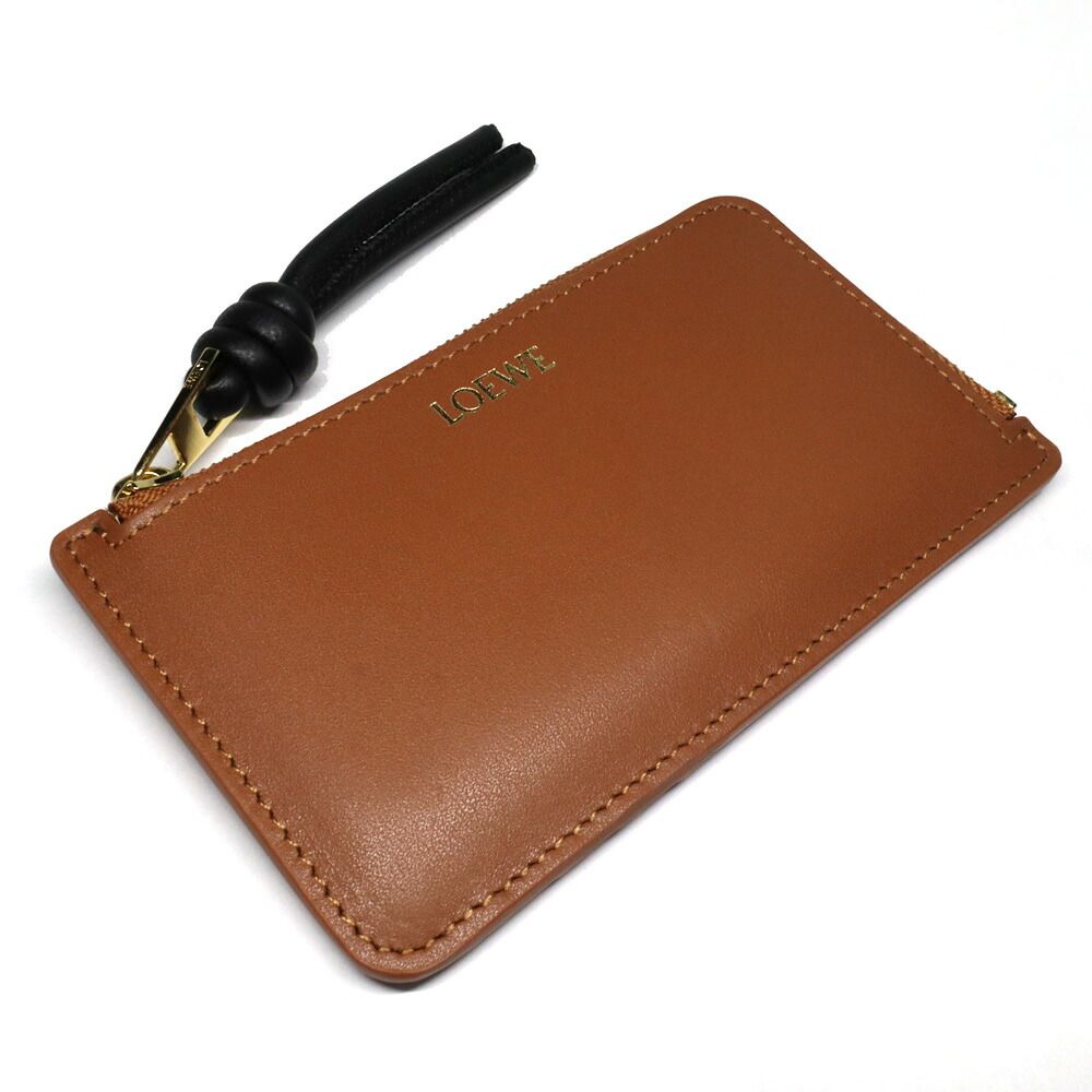 名古屋】ロエベ ノットコインカードホルダー CEM1Z40X01 ブラウン