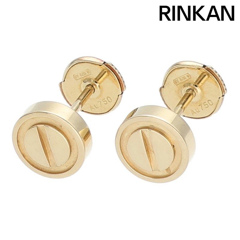 カルティエ ラブ LOVE K 18 YGピアス メンズ