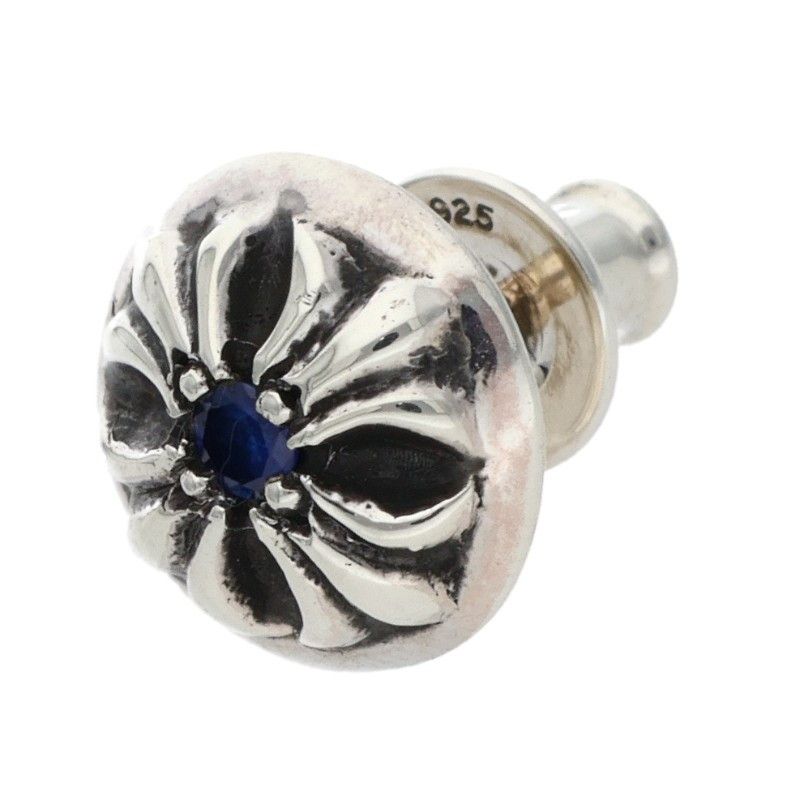 1サファイア シルバーピアス