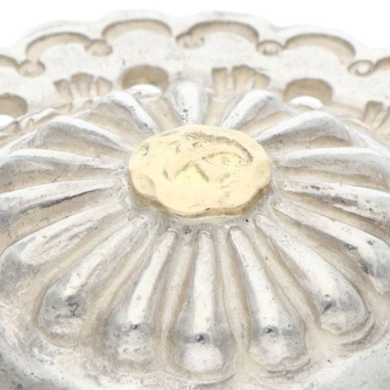 GORO'S SVフラワーコンチョ 大 シルバー