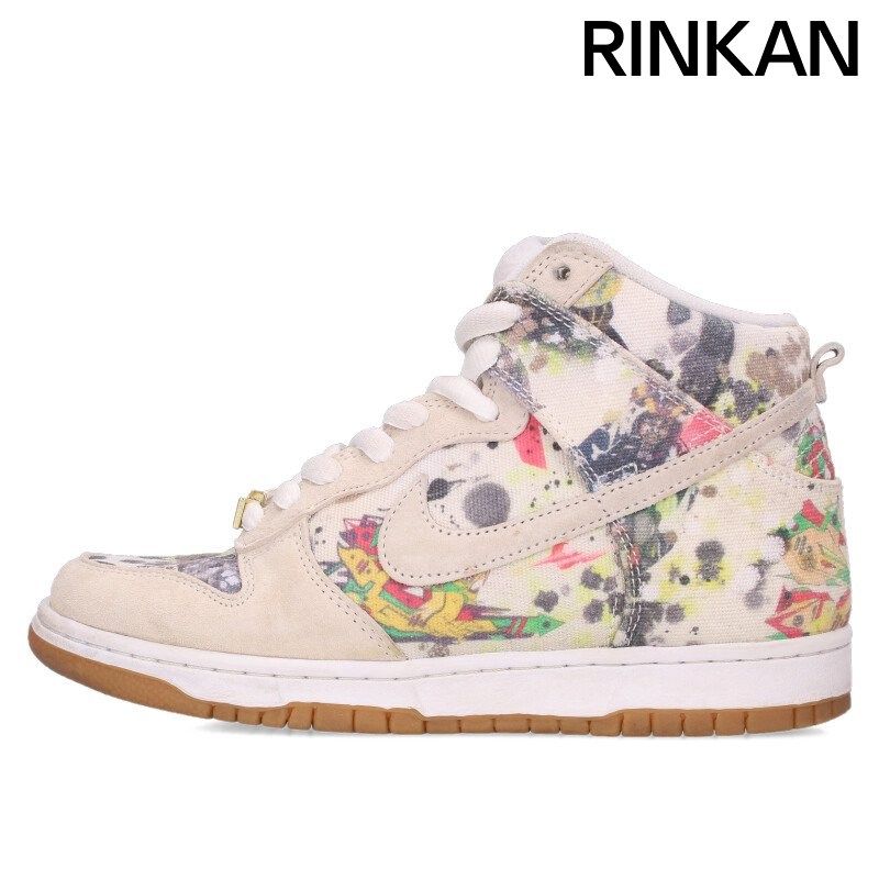 ナイキ ×シュプリーム SUPREME SB DUNK HIGH FD 8779-100 ダンクハイラメルジースニーカー メンズ 24 cm