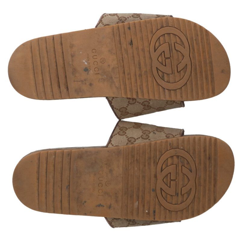 GG柄キャンバススライドサンダル メンズ