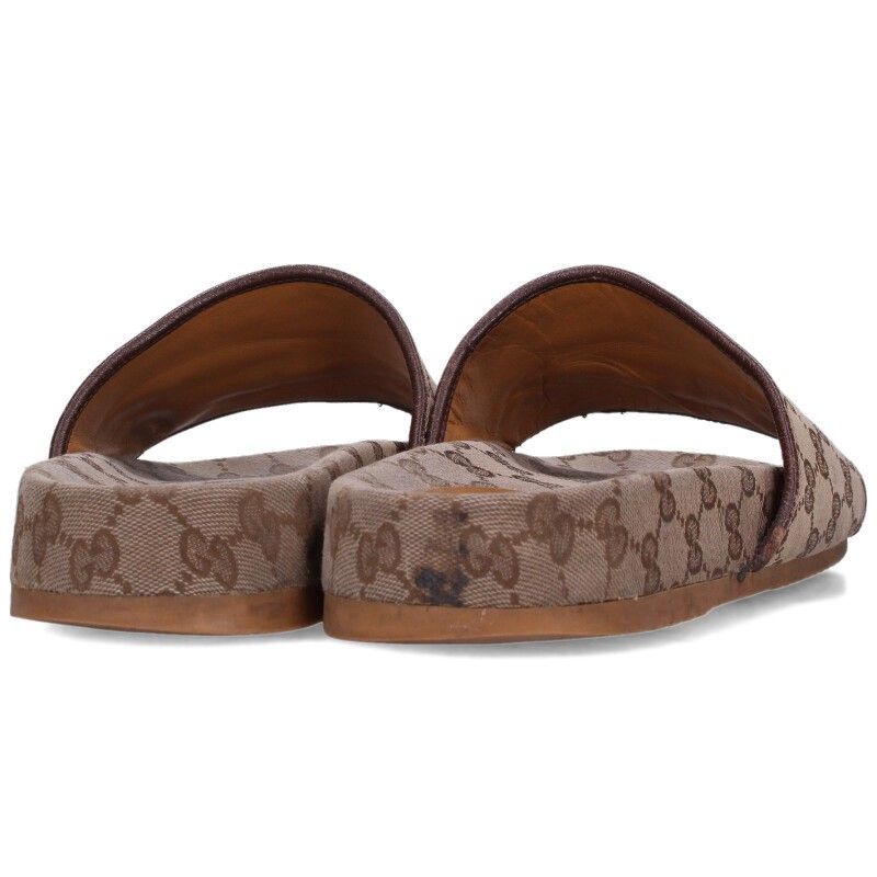 グッチ 624695 GG柄キャンバススライドサンダル メンズ 10 - メルカリ