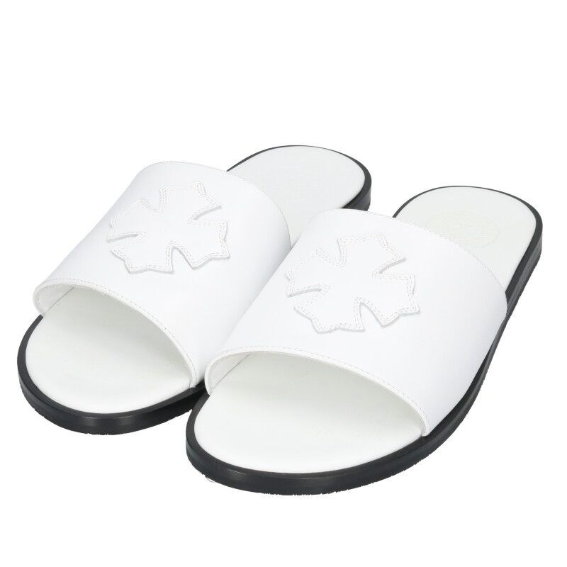 クロムハーツ CH SLIDE CHプラスパッチレザーサンダル メンズ 43