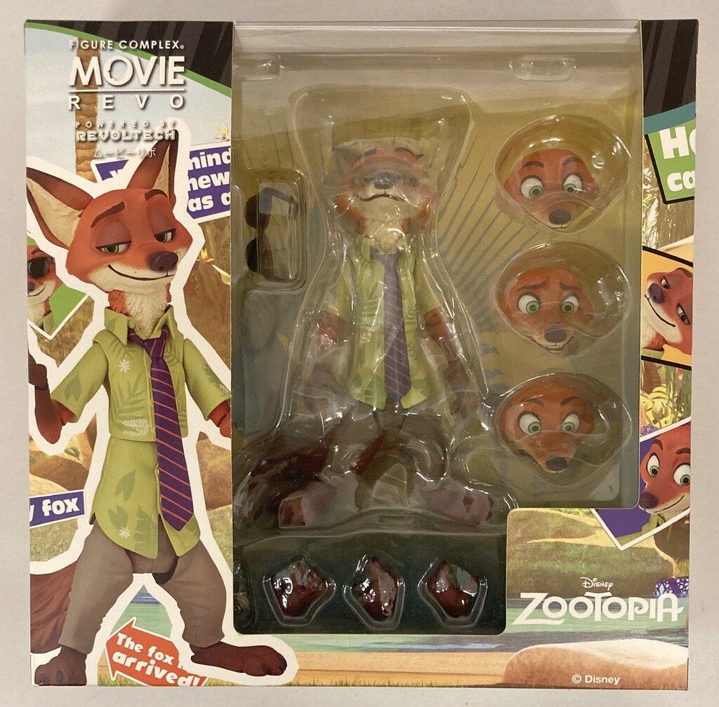 【未使用】ズートピア ニック・ワイルド 海洋堂MOVIE REVO 海洋堂 フィギュアコンプレックス ムービーリボ ズートピア ニック