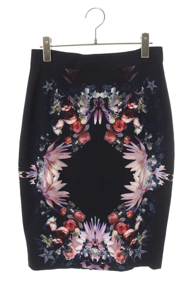 ジバンシィ 14 P 4012 380 フローラル柄スカート レディース 40