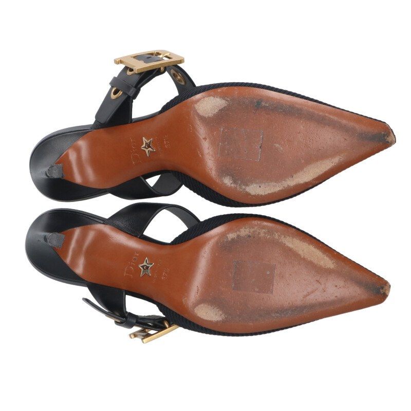  クリスチャンディオール バックルストラップパンプス レディース 37.5 ハイヒール パンプス パンプス