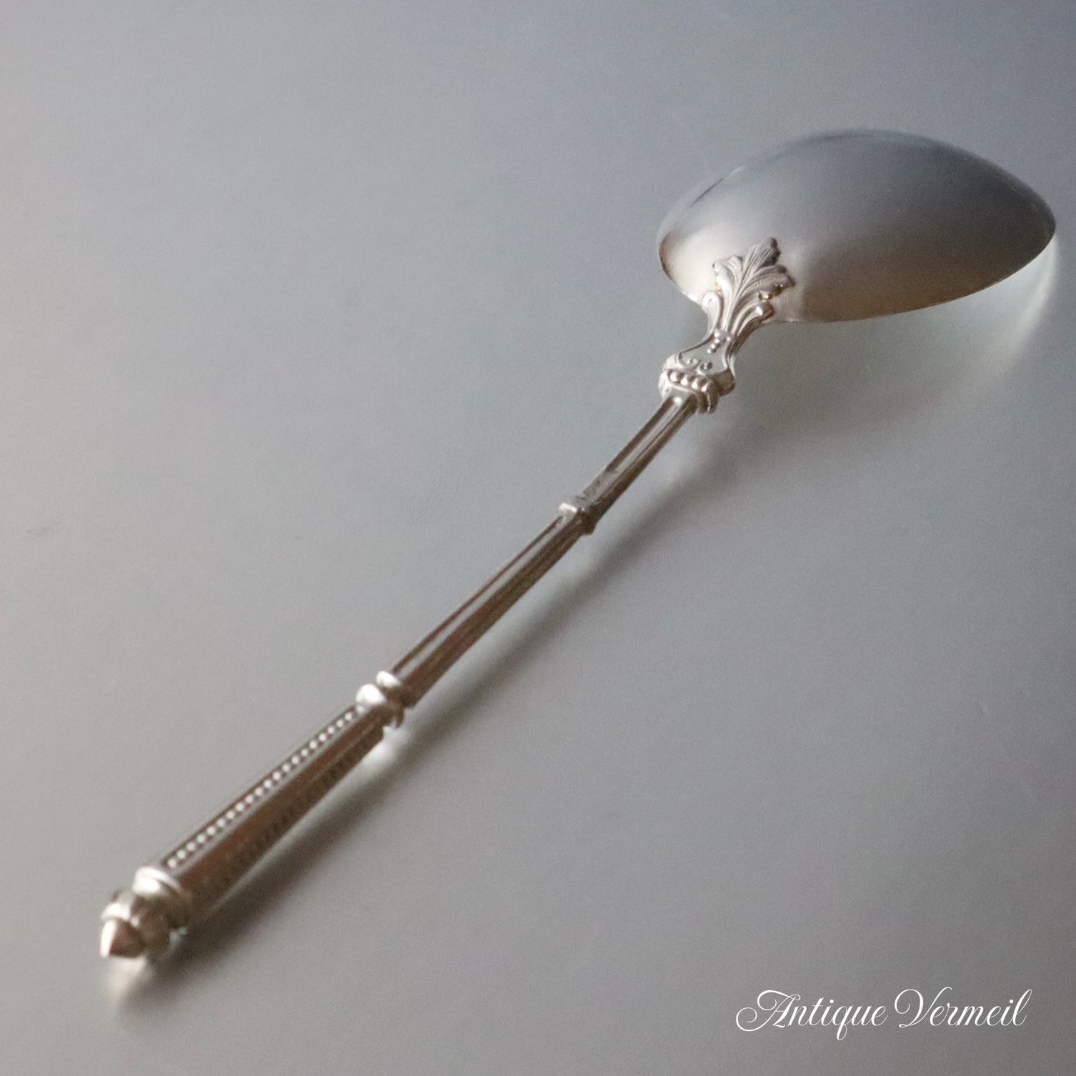 フランス銀器 ピュイフォルカ ジャポニズム アイスクリーム・スプーン