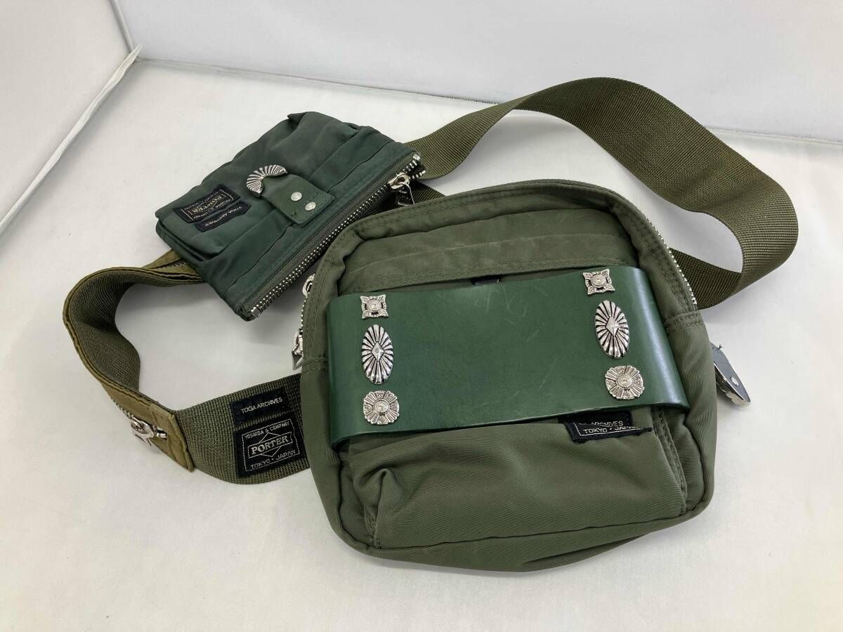 TOGA ARCHIVES × PORTER トーガ × ポーター ボディバッグ カーキ