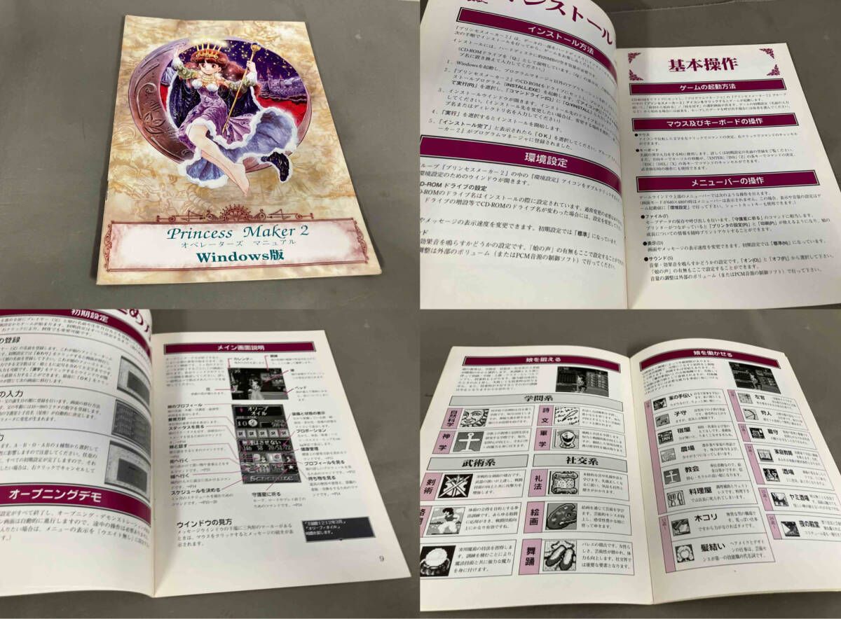 ジャンク ガイナックス プリンセスメーカー2 for Windows3.1 & 95 CD