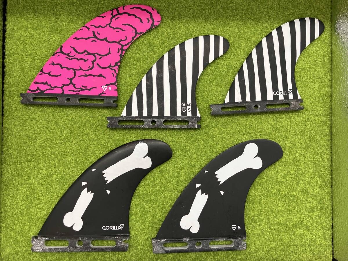 GORILLA FIN Brains Bones Bars Small Tri-Quad Set 5FIN future