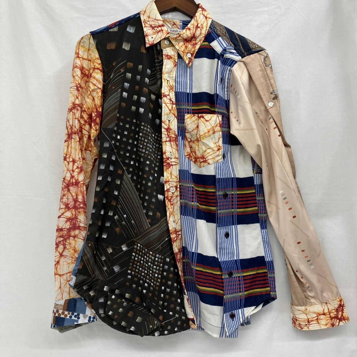 Rebuild by Needles リビルドバイニードルズ 長袖シャツ リメイク風シャツ