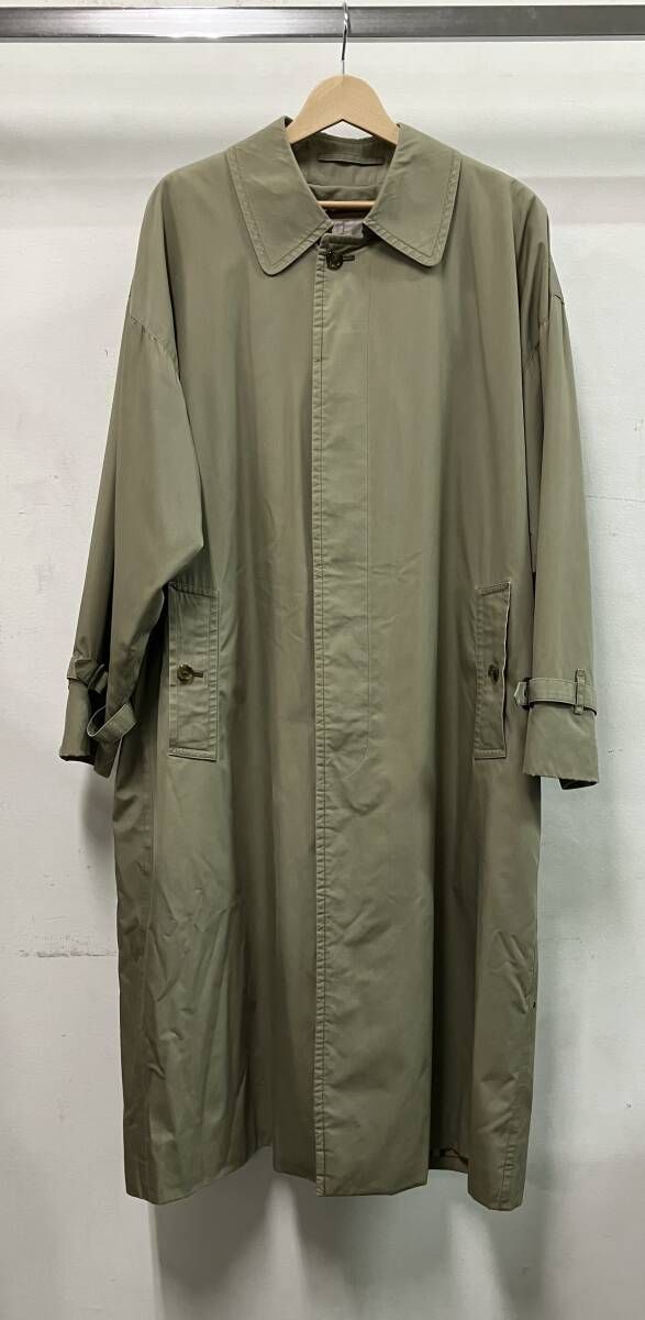 Burberrys バーバリーズ トレンチコート ライナー付カーキ ベージュ チェック柄 ベルト インポート サイズ38 コットン ウール