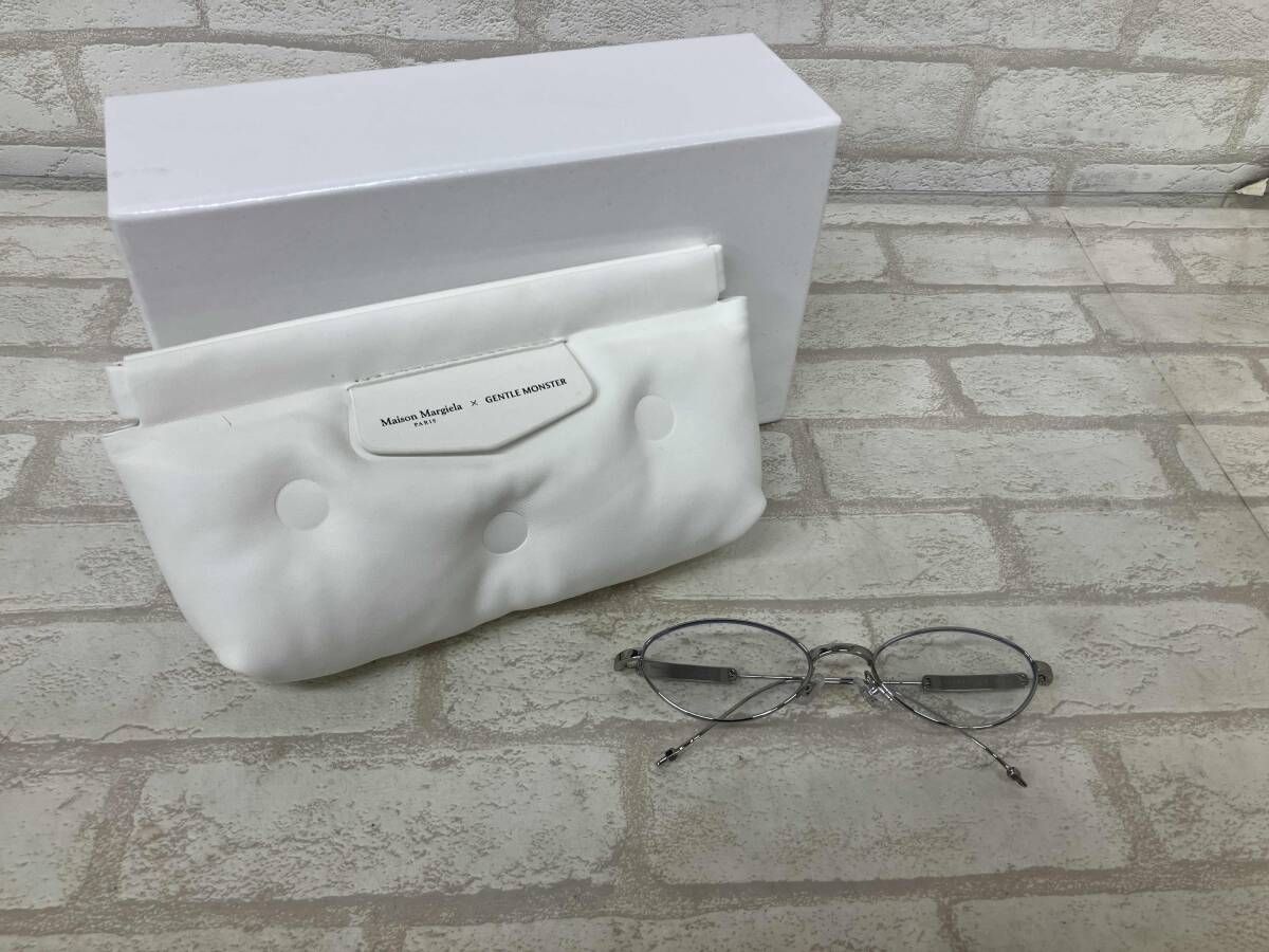 GENTOLE MONSTER MAISON MM 216 02 ジェントルモンスター メゾンマルジェラ レディース シルバー アイウェア めがね