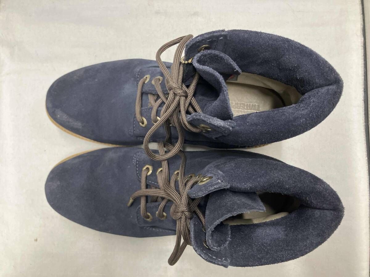 Timberland ティンバーランド A 8998 ブーツ ネイビー ヌバック 7ホール サイズ8 26.5 cm相当