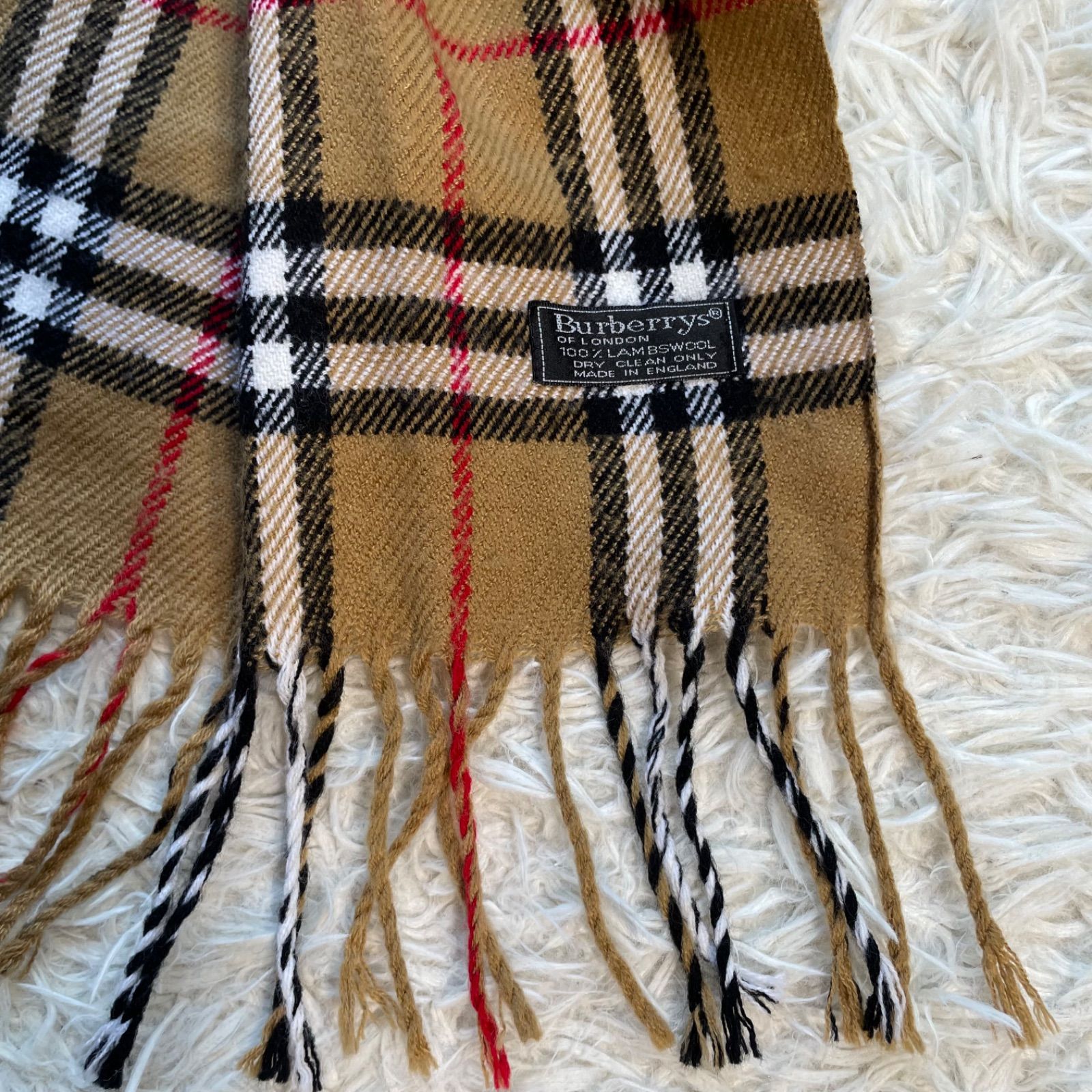 Burberry London ノバチェックマフラー ストール ウール100 Burberry