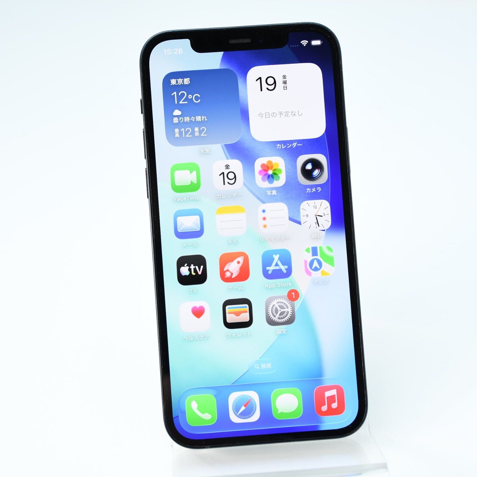 液晶美品＊純正バッテリー81％】au SIMフリー iPhone 12 64GB ブラック