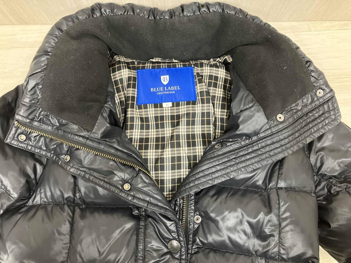 BLUE LABEL CRESTBRIDGE ダウンコート サイズ38 ブラック 55C04-240-09