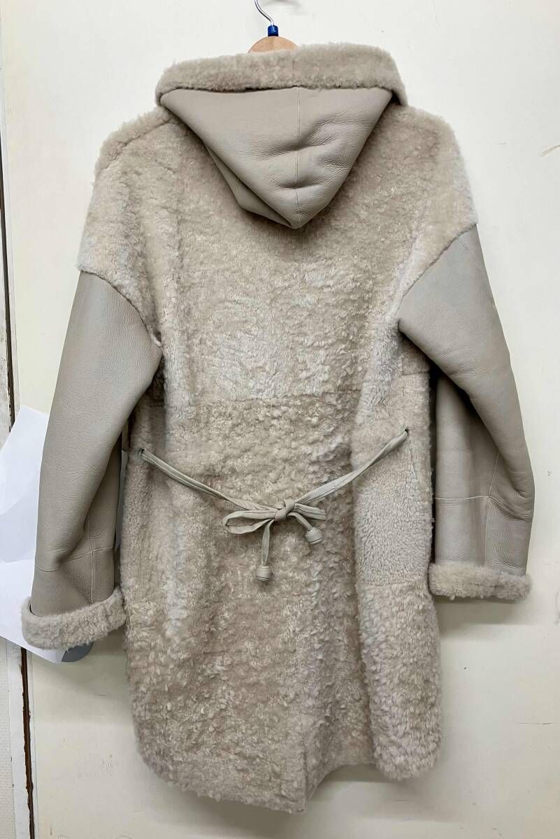DAMA × collection レディース ムートンコート BY 8210 ベージュ Lサイズ dinos